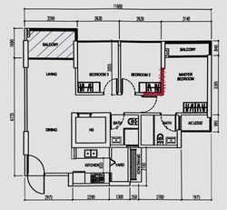 Blk 519A Centrale 8 At Tampines (Tampines), HDB 4 Rooms #530214191
